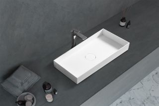 Раковина ABBER Stein AS2622 80см белый матовый